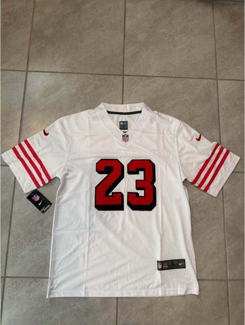 Christian McCaffrey San Francisco 49ers Jersey Adult Large